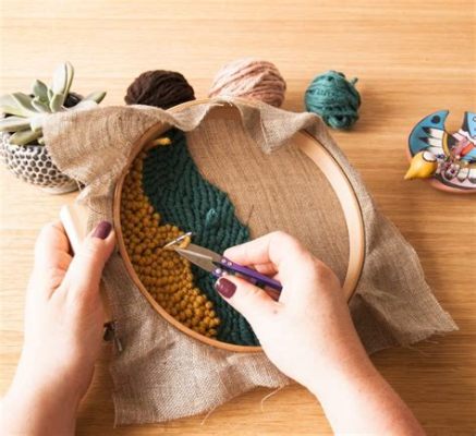 how does punch needle embroidery work and why is it so popular among crafters