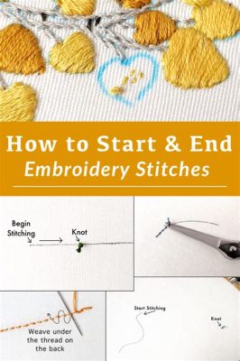 how to start embroidery stitch and why it's important to keep a positive attitude