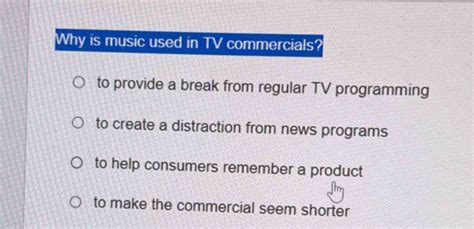 why is music used in tv commercials?